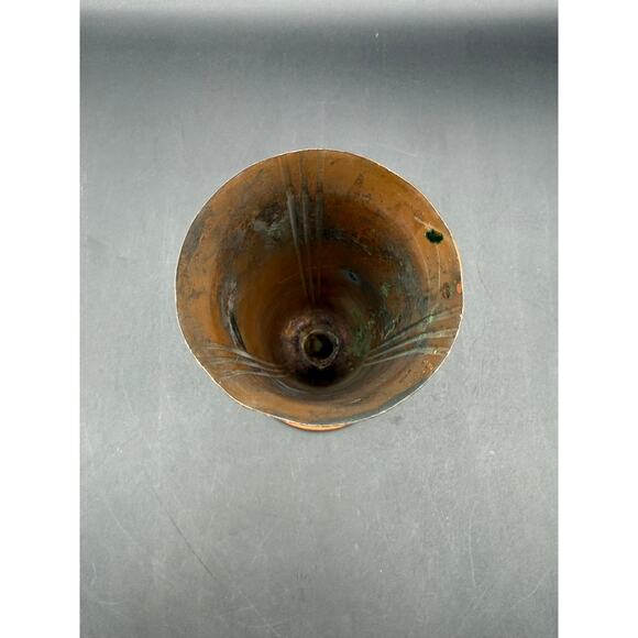 Vint 1930’s Chase Minerva Copper Vase with Butterscotch Bakelite Stem - Picture 4 of 7
